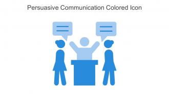 Persuasive Communication Colored Icon In Powerpoint Pptx Png And Editable Eps Format
