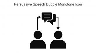 Persuasive Speech Bubble Monotone Icon In Powerpoint Pptx Png And Editable Eps Format