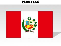 Peru country powerpoint flags
