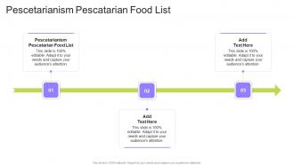 Pescetarianism Pescatarian Food List In Powerpoint And Google Slides Cpb