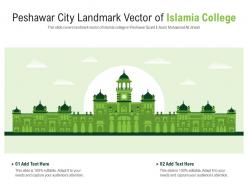 Peshawar city landmark vector of islamia college powerpoint presentation ppt template