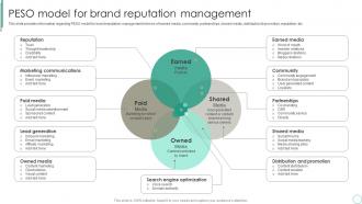 Peso Model For Brand Reputation Management Brand Supervision For Improved Perceived Value