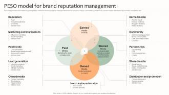 Peso Model For Brand Reputation Management Effective Brand Management