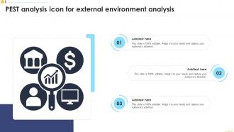 PEST Analysis Icon For External Environment Analysis