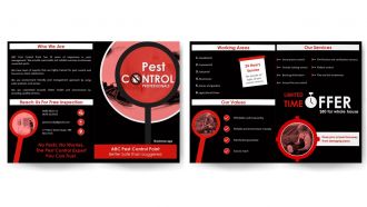 Pest Control Service Brochure Bifold