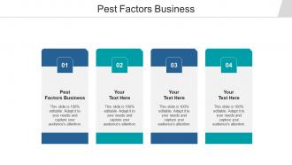 Pest factors business ppt powerpoint presentation themes cpb