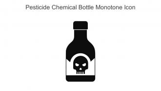 Pesticide Chemical Bottle Monotone Icon In Powerpoint Pptx Png And Editable Eps Format