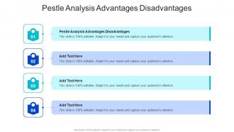 Pestle Analysis Advantages Disadvantages In Powerpoint And Google Slides Cpb