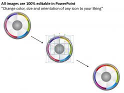 Pestle analysis circular test chart ppt powerpoint slides