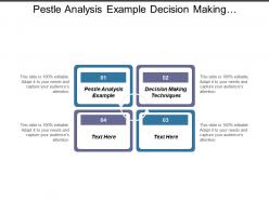 Pestle analysis example decision making techniques project risk management cpb
