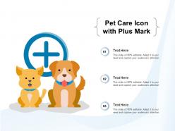 Pet care icon with plus mark
