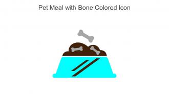 Pet Meal With Bone Colored Icon In Powerpoint Pptx Png And Editable Eps Format