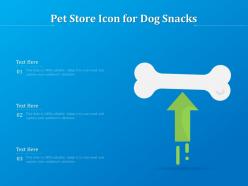 Pet store icon for dog snacks