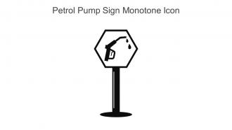 Petrol Pump Sign Monotone Icon In Powerpoint Pptx Png And Editable Eps Format