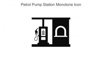 Petrol Pump Station Monotone Icon In Powerpoint Pptx Png And Editable Eps Format