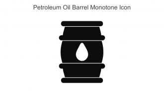 Petroleum Oil Barrel Monotone Icon In Powerpoint Pptx Png And Editable Eps Format