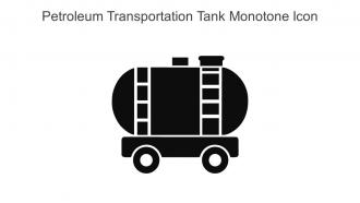 Petroleum Transportation Tank Monotone Icon In Powerpoint Pptx Png And Editable Eps Format