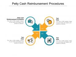 Petty cash reimbursement procedures ppt powerpoint presentation portfolio background image cpb