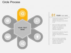Pf six staged tags circle process diagram flat powerpoint design
