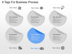 Pg 6 tags for business process powerpoint template