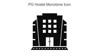 PG Hostel Monotone Icon In Powerpoint Pptx Png And Editable Eps Format
