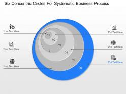 Pg six concentric circles for systematic business process powerpoint template