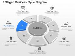Ph 7 staged business cycle diagram powerpoint template