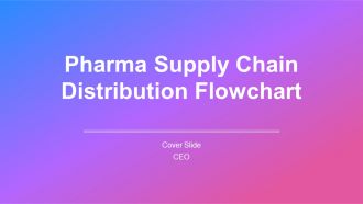 Pharma Supply Chain Distribution Flowchart PPT Example AT