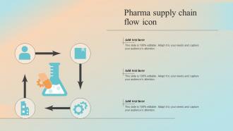 Pharma Supply Chain Flow Icon