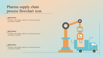 Pharma Supply Chain Process Flowchart Icon