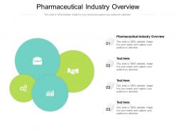 Pharmaceutical industry overview ppt powerpoint presentation file information cpb
