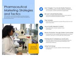 Pharmaceutical marketing strategies and tactics physicians ppt powerpoint presentation file