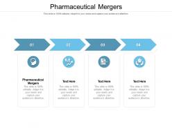 Pharmaceutical mergers ppt powerpoint presentation outline file formats cpb