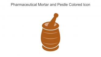 Pharmaceutical Mortar And Pestle Colored Icon In Powerpoint Pptx Png And Editable Eps Format
