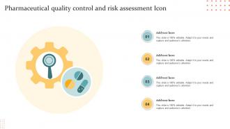 Pharmaceutical Quality Control And Risk Assessment Icon