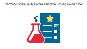 Pharmaceutical Quality Control Chemical Testing Colored Icon In Powerpoint Pptx Png And Editable Eps Format