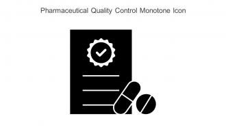 Pharmaceutical Quality Control Monotone Icon In Powerpoint Pptx Png And Editable Eps Format