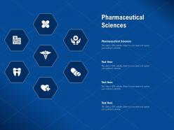Pharmaceutical Sciences Ppt Powerpoint Presentation Portfolio Introduction