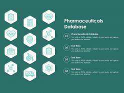 Pharmaceuticals database ppt powerpoint presentation infographic template infographics