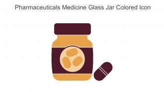 Pharmaceuticals Medicine Glass Jar Colored Icon In Powerpoint Pptx Png And Editable Eps Format