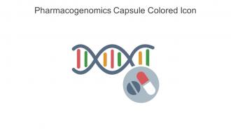 Pharmacogenomics Capsule Colored Icon In Powerpoint Pptx Png And Editable Eps Format