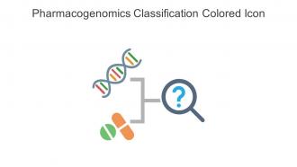 Pharmacogenomics Classification Colored Icon In Powerpoint Pptx Png And Editable Eps Format