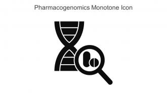 Pharmacogenomics Monotone Icon In Powerpoint Pptx Png And Editable Eps Format