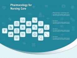 Pharmacology for nursing care ppt powerpoint presentation portfolio portrait