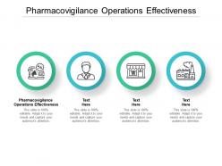 Pharmacovigilance operations effectiveness ppt powerpoint presentation pictures cpb
