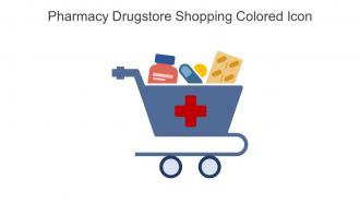 Pharmacy Drugstore Shopping Colored Icon In Powerpoint Pptx Png And Editable Eps Format