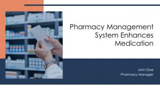 Pharmacy Management System Enhances Medication PPT Slides AT