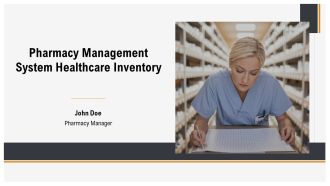 Pharmacy Management System Healthcare Inventory PPT Sample AT