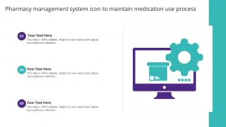 Pharmacy Management System Icon To Maintain Medication Use Process