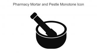 Pharmacy Mortar And Pestle Monotone Icon In Powerpoint Pptx Png And Editable Eps Format